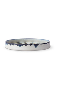 Plat rond bohème en porcelaine - White