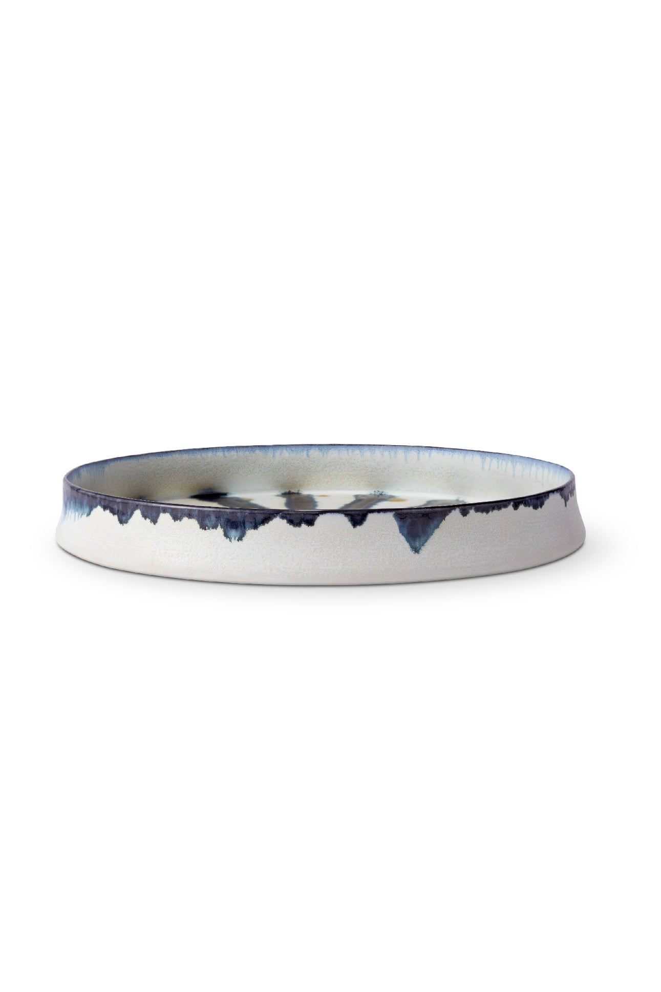 Plat rond bohème en porcelaine - White