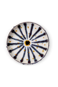 Grand plat rond Bohème - Blanc