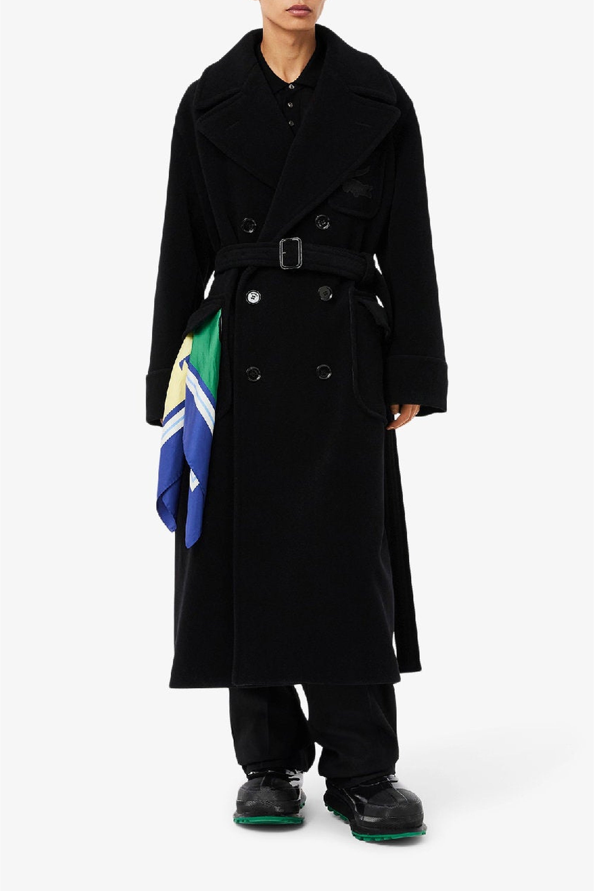 Manteau oversize en laine - Noir