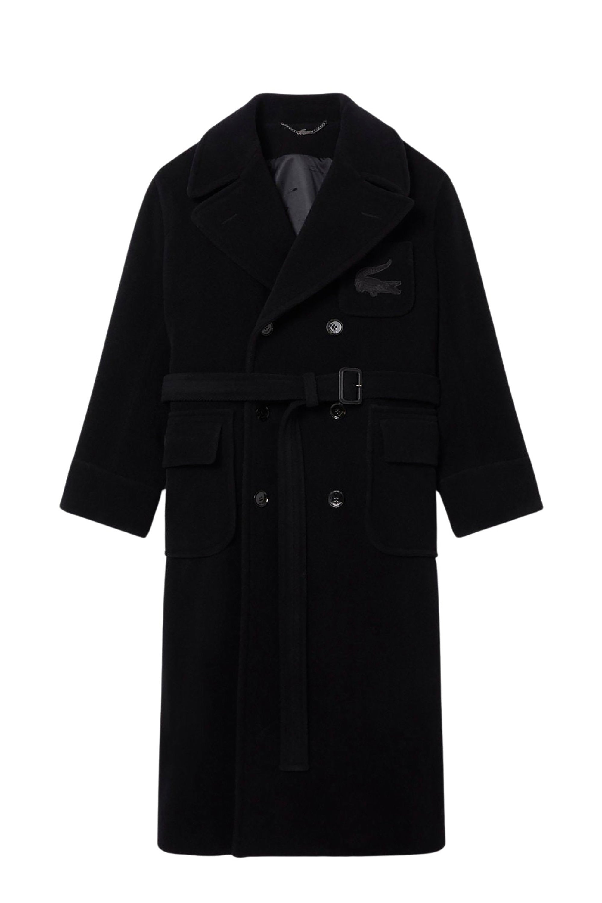 Manteau oversize en laine - Noir