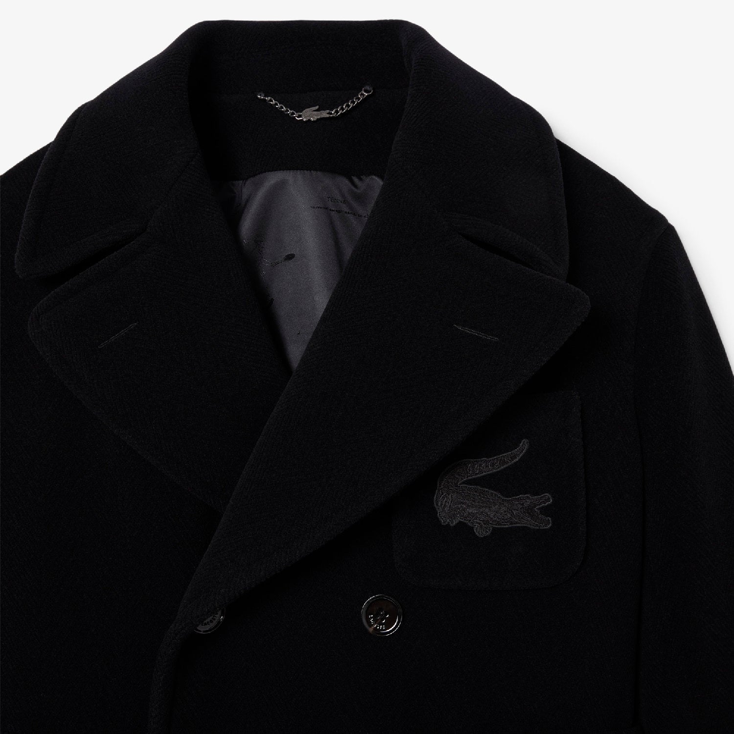 Manteau oversize en laine - Noir