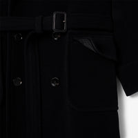 Manteau oversize en laine - Noir