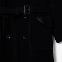 Manteau oversize en laine - Noir