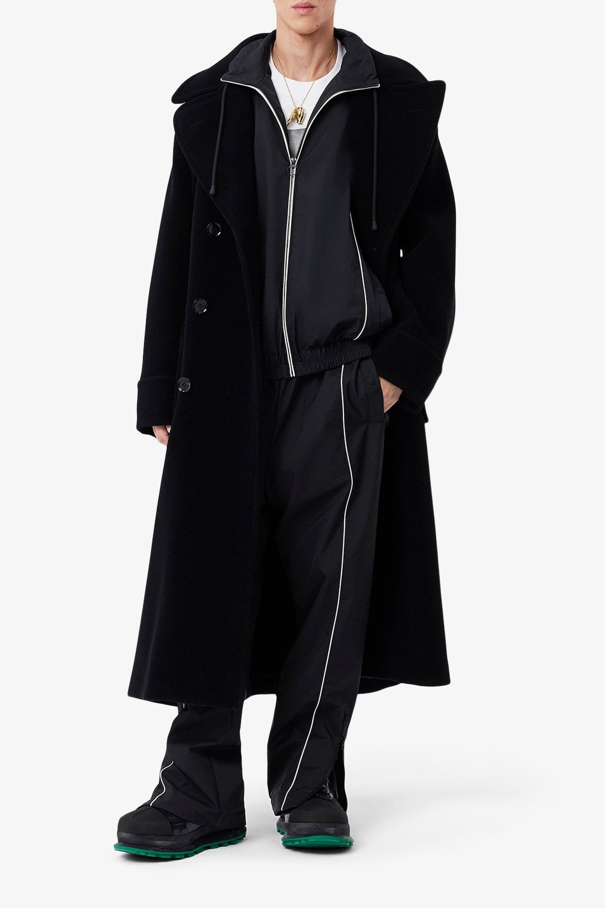 Oversized tracksuit top - Black