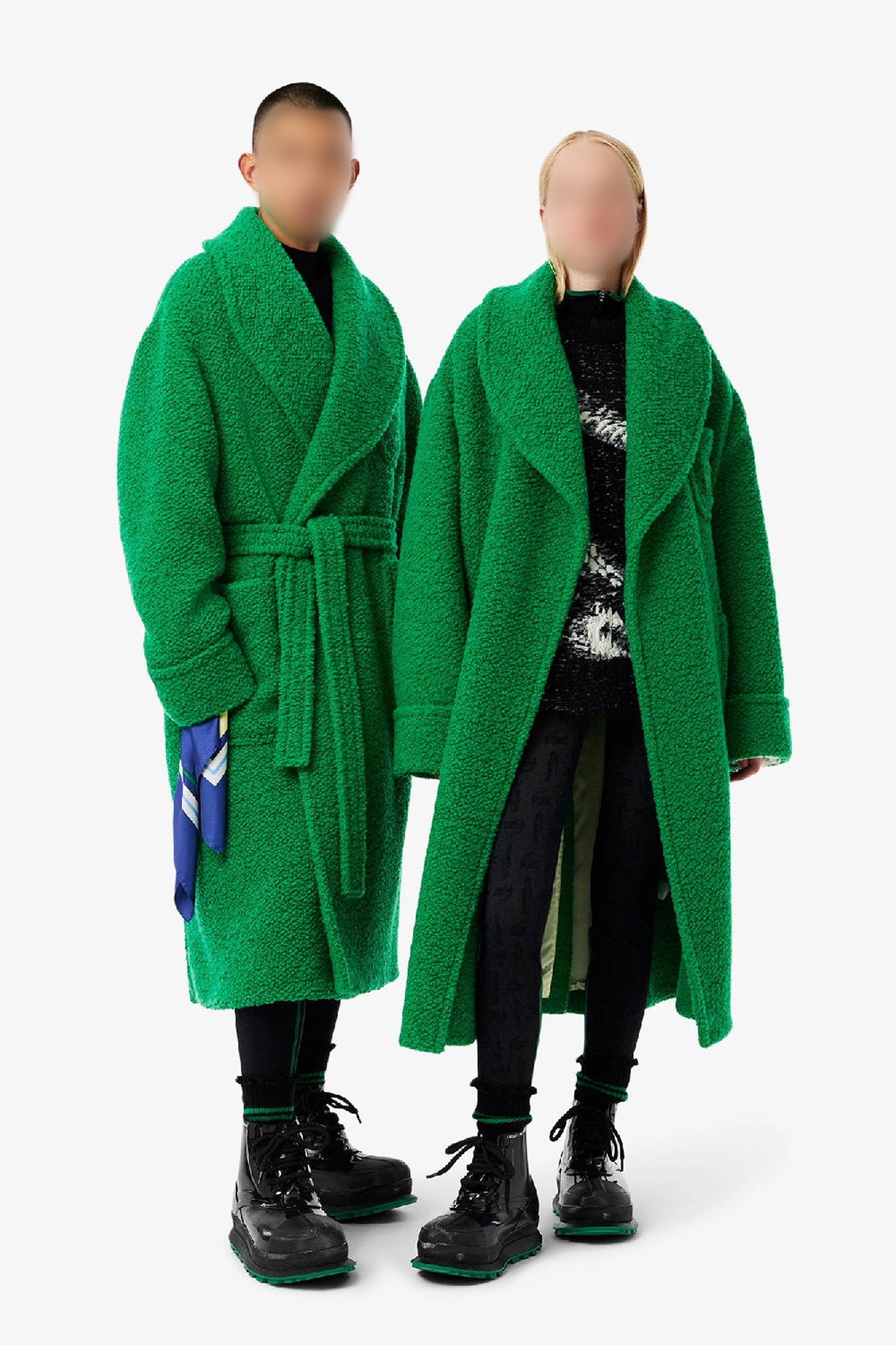 Manteau oversize en laine - Fluorine