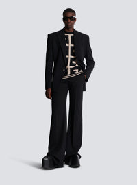 Pull maxi monogramme - Ivoire & Noir