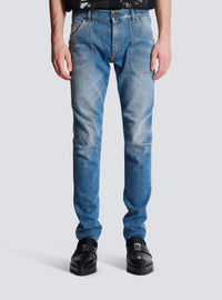 Jean slim en denim - Bleu Jean