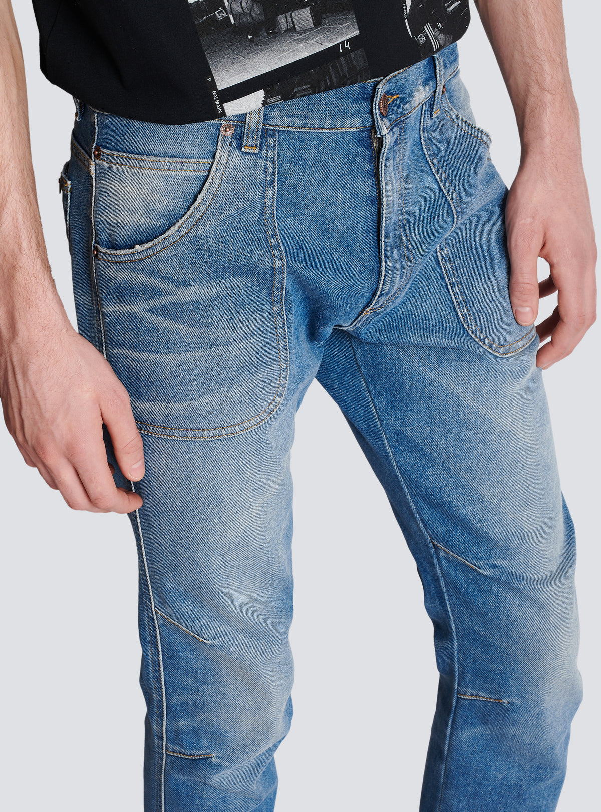 Jean slim en denim - Bleu Jean