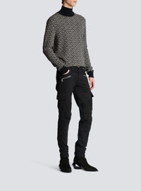 Pantalon cargo en coton - Noir