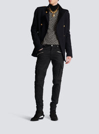 Pantalon cargo en coton - Noir