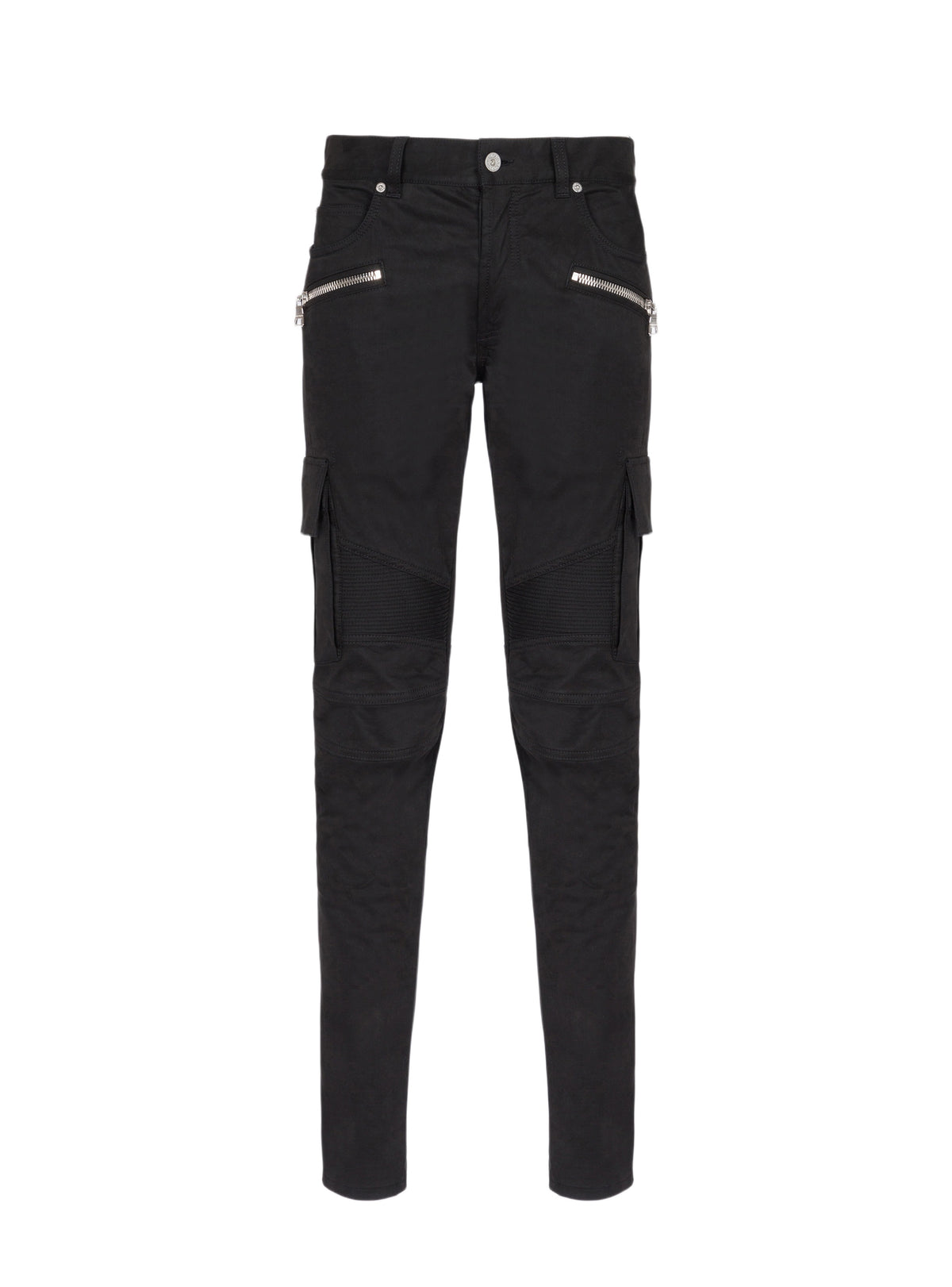 Pantalon cargo en coton effilé - Noir