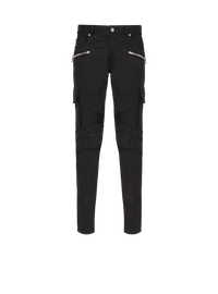 Pantalon cargo en coton effilé - Noir