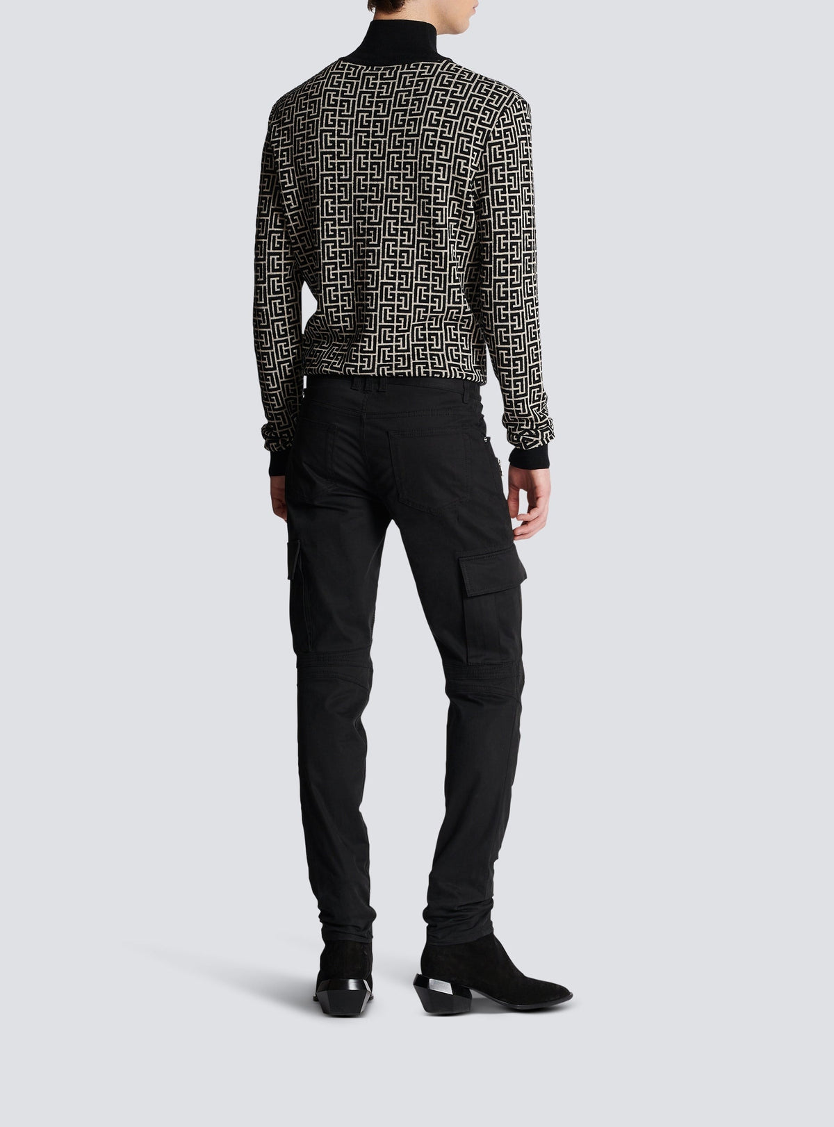 Pantalon cargo en coton - Noir