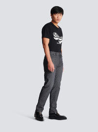 Jean en denim jacquard monogramme - Noir Délavé