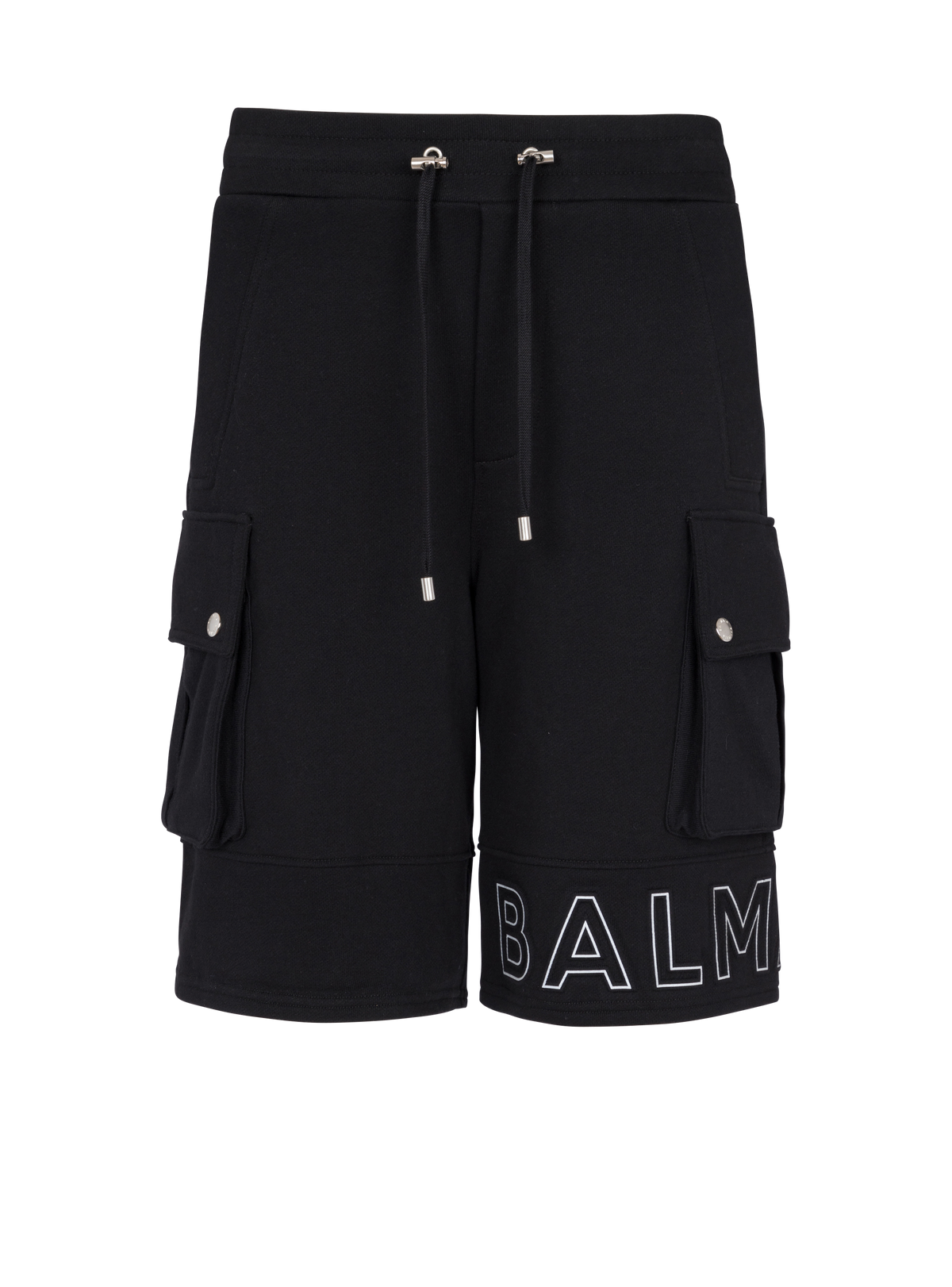 Short cargo à logo embossé - Noir