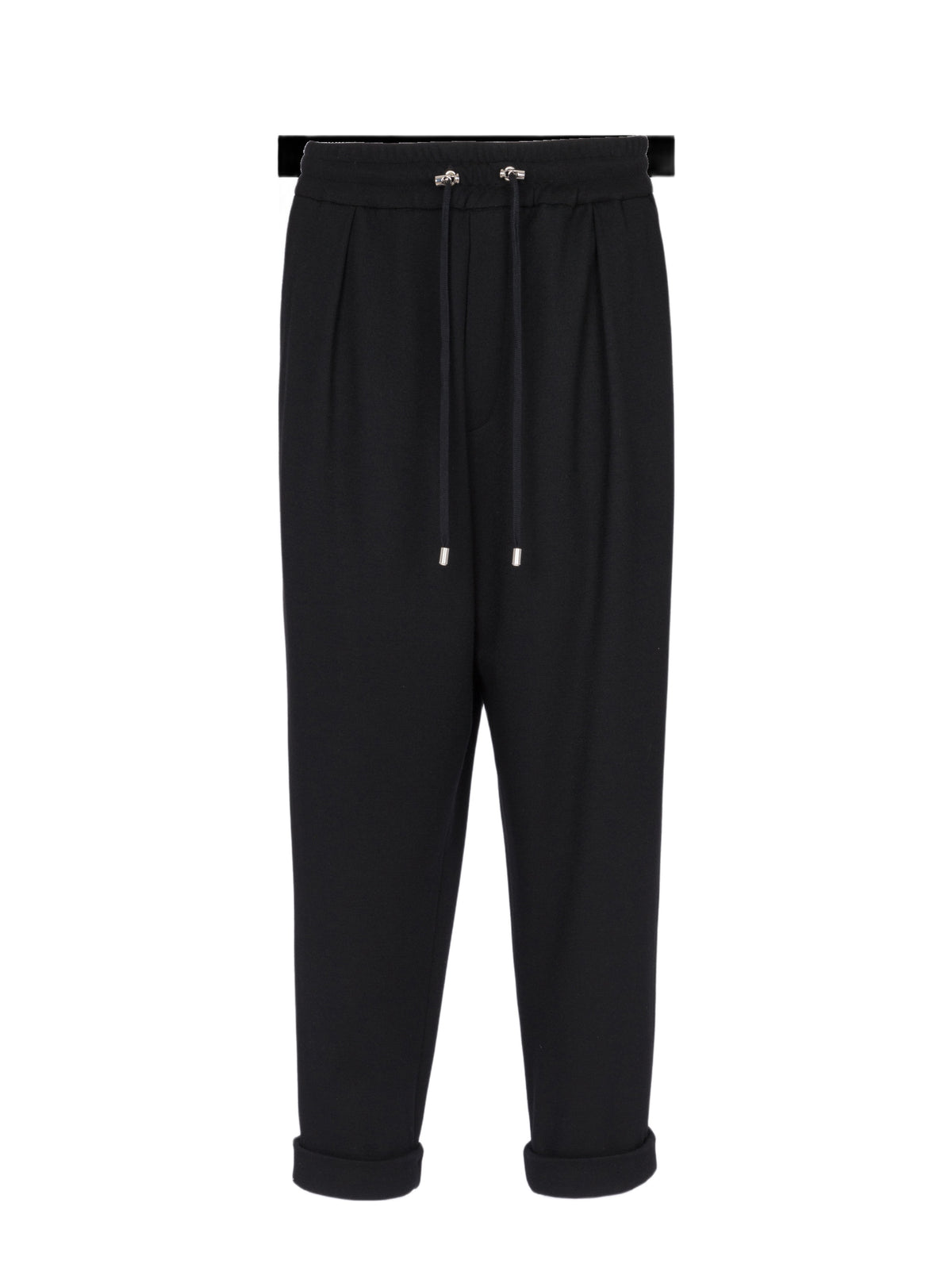 Pantalon élastique ceinturé - Noir