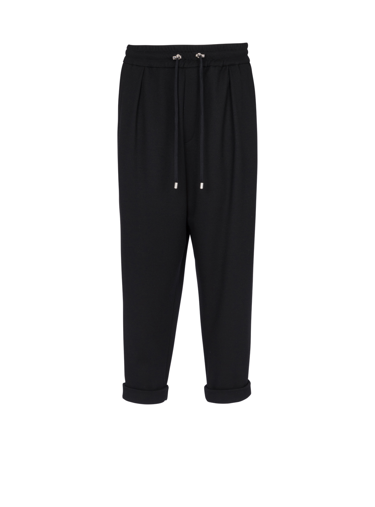 Pantalon élastique ceinturé - Noir