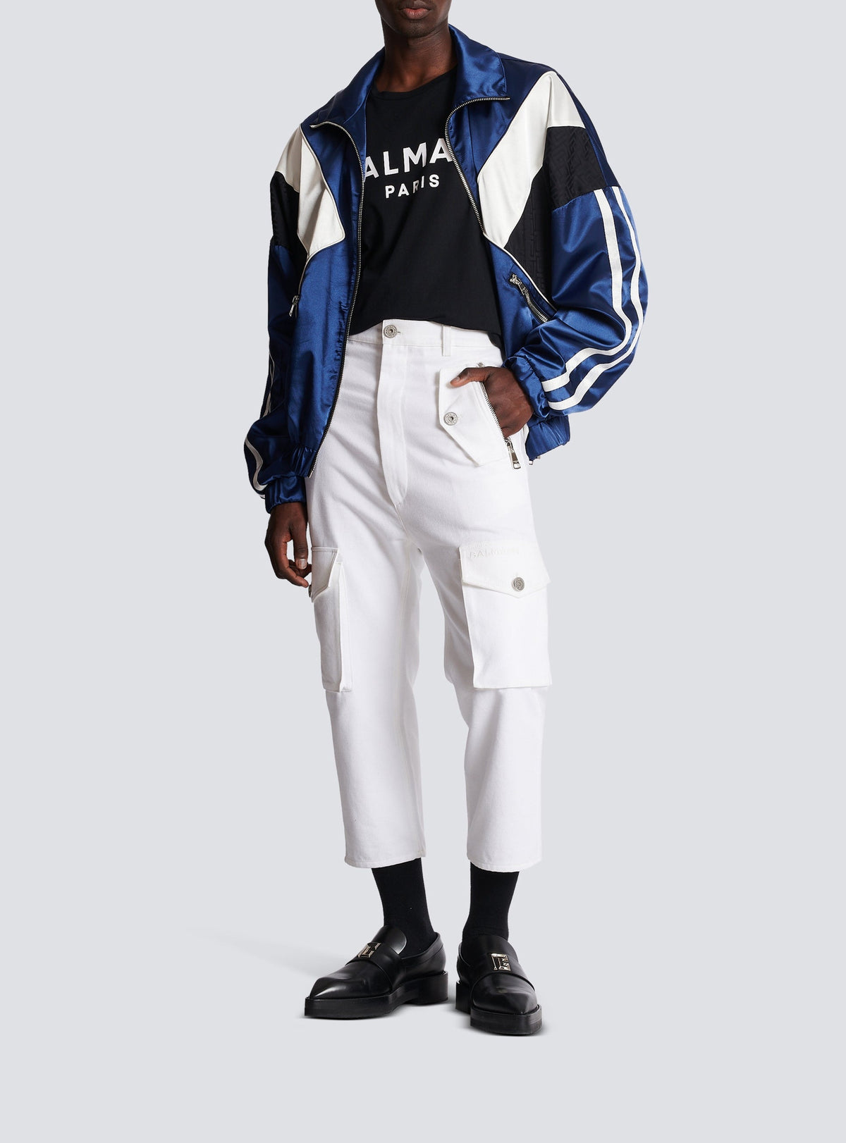 Pantalon cargo - Blanc