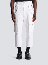 Pantalon cargo - Blanc
