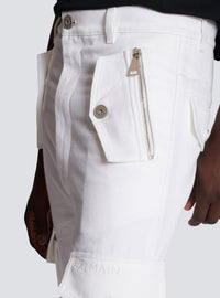 Pantalon cargo - Blanc