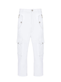Pantalon cargo - Blanc