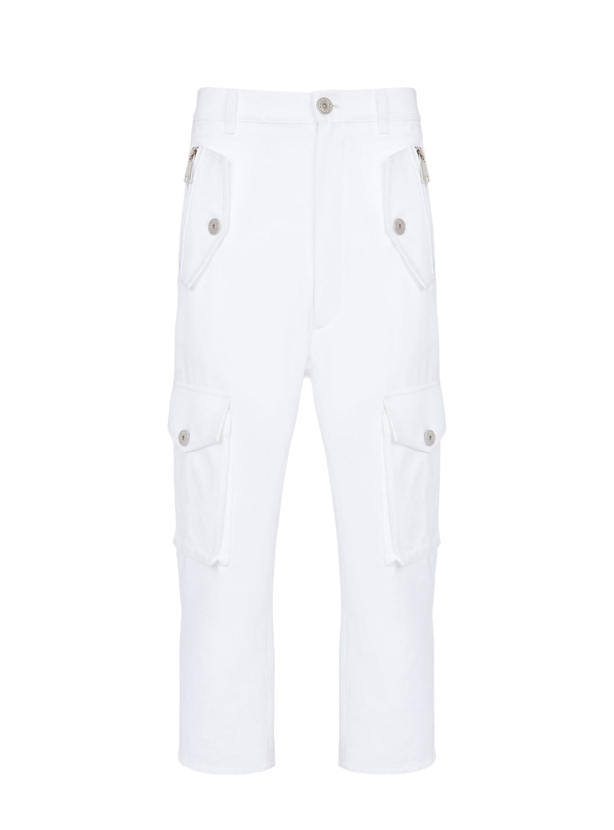 Pantalon cargo - Blanc