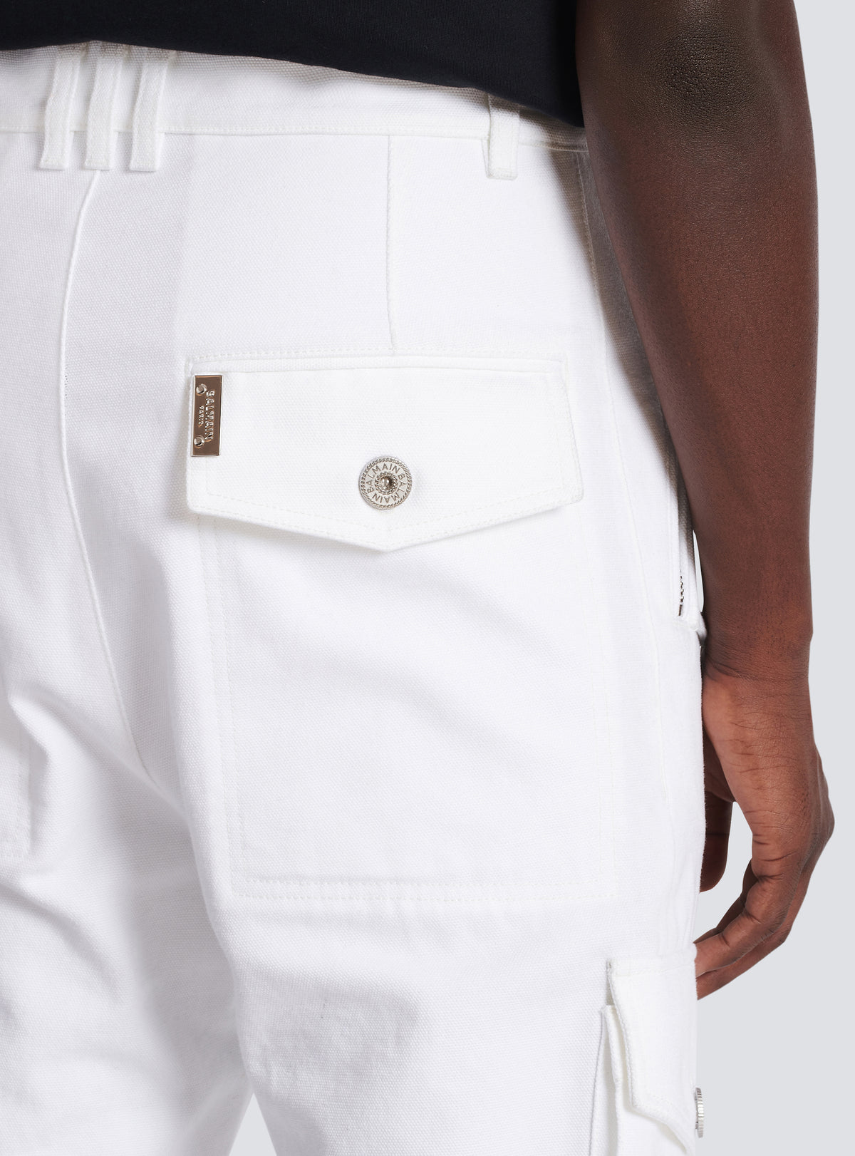 Pantalon cargo - Blanc