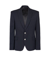Veste 2 boutons en laine - Marine