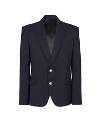 Veste à double boutonnage en laine - Marine