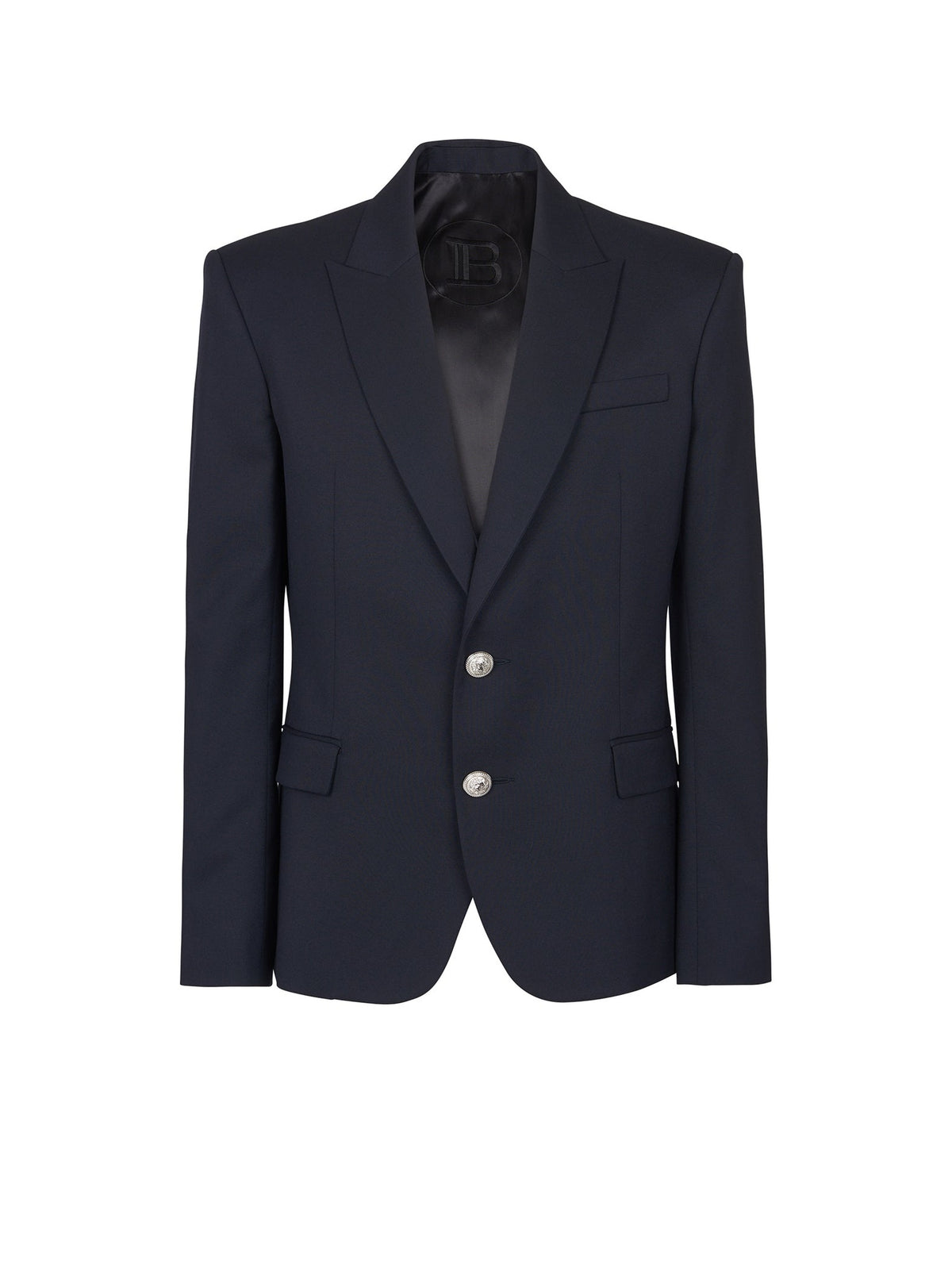 Veste à double boutonnage en laine - Marine