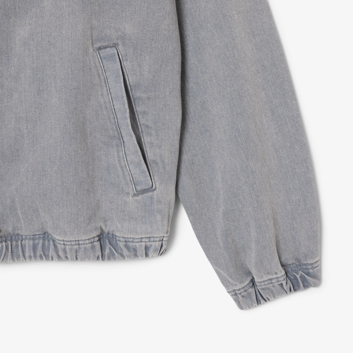 Veste courte à capuche -Washed Calcaire