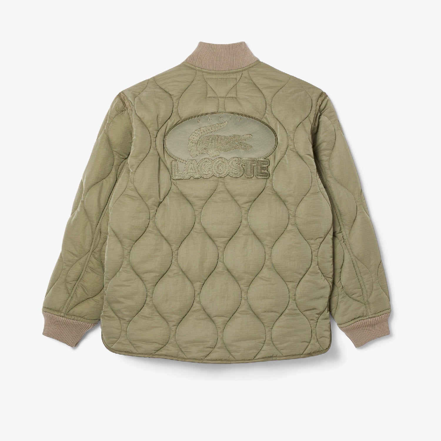 Veste bomber déperlante avec logo - Kaki