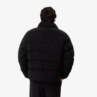 Doudoune matelassée en velours - Noir
