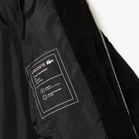 Doudoune matelassée en velours - Noir