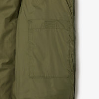 Water-repellent short sleeveless down jacket - Khaki