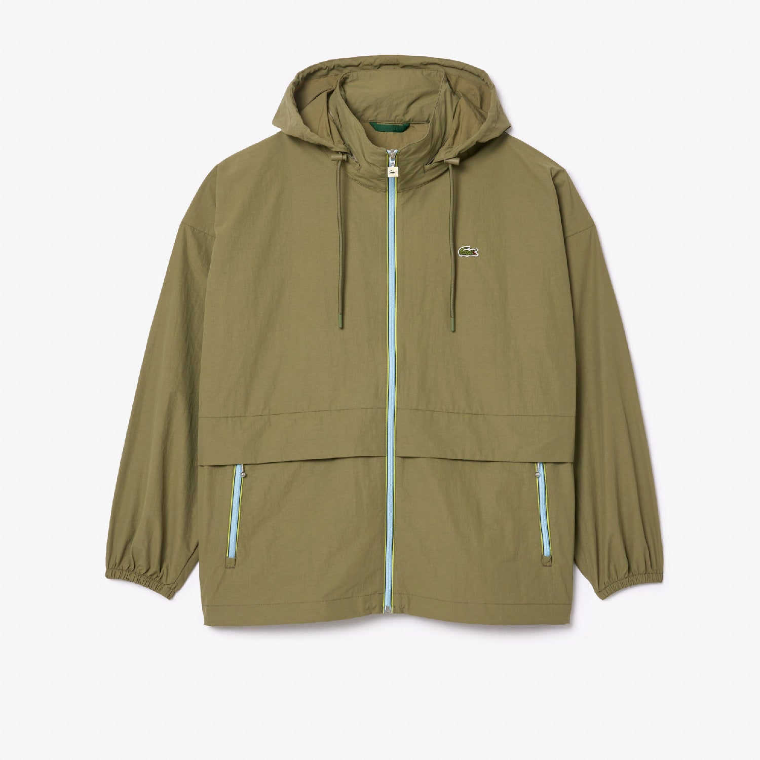 Veste coupe-vent déperlante à capuche amovible - Kaki