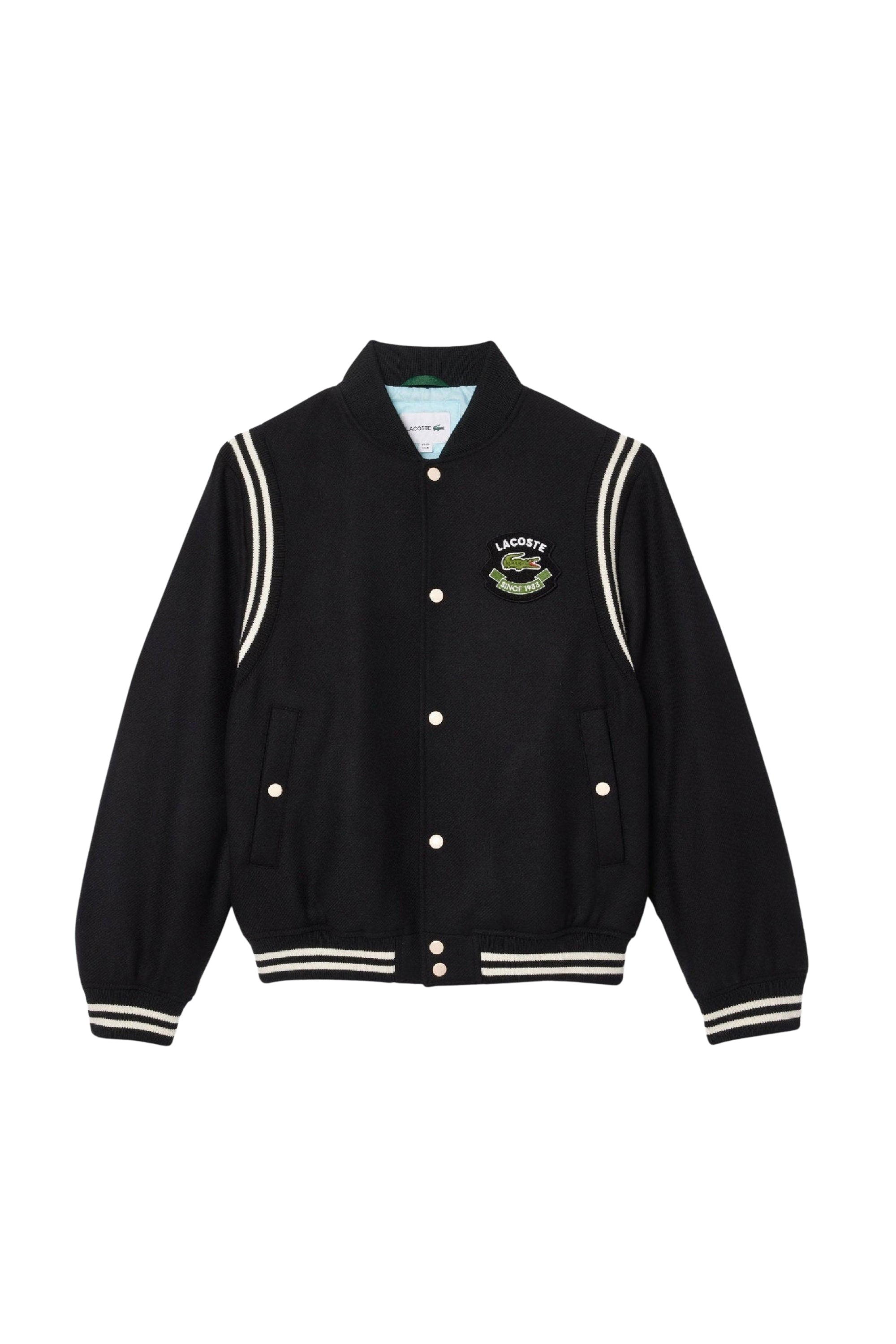 Veste bomber Varsity en laine - Noir