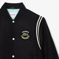Veste bomber Varsity en laine - Noir