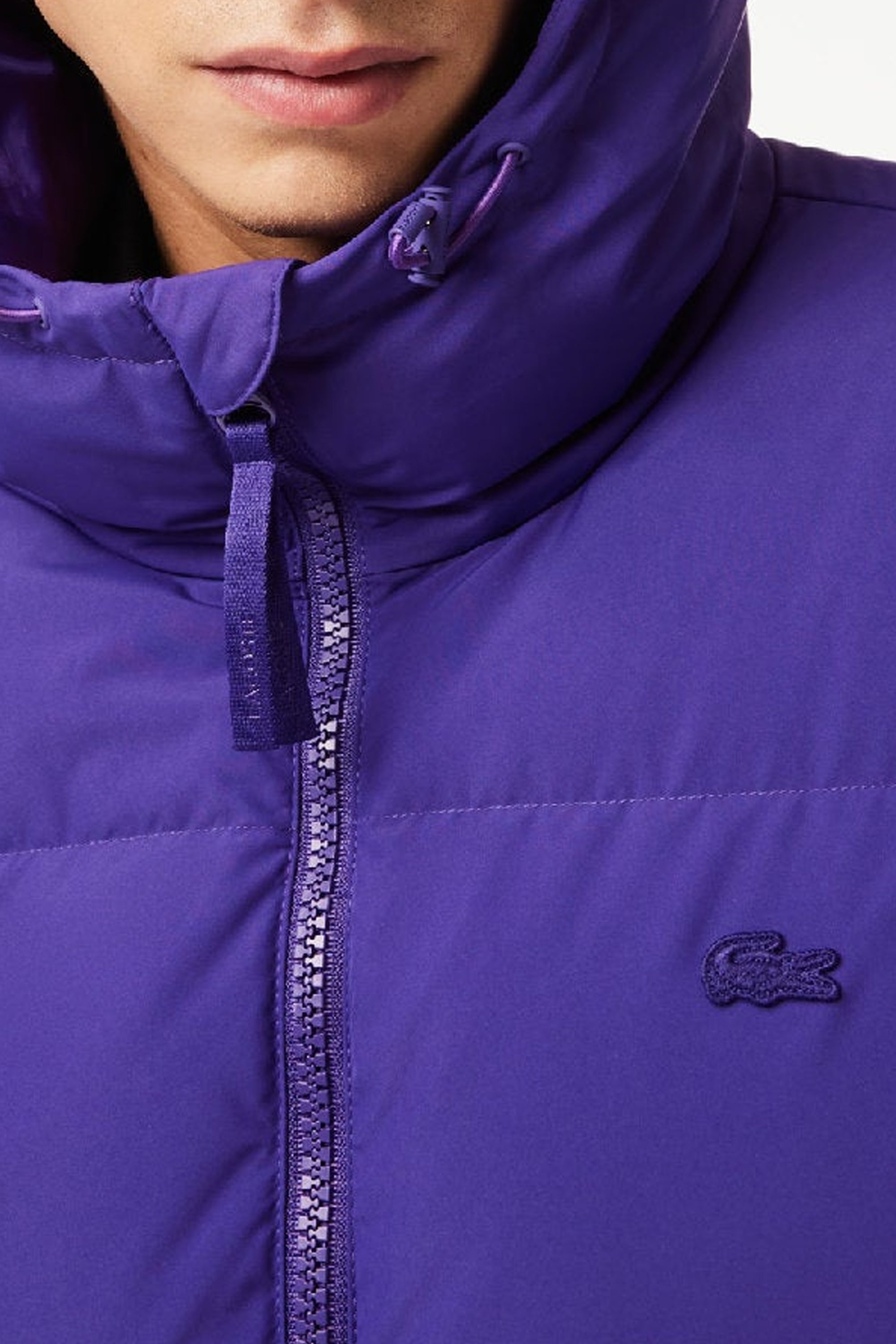 Short quilted water-repellent down jacket - Acai