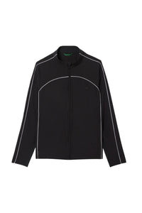 Gilet de survêtement à liseré - Noir