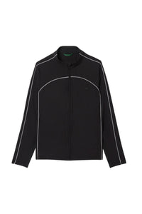 Gilet de survêtement à liseré - Noir