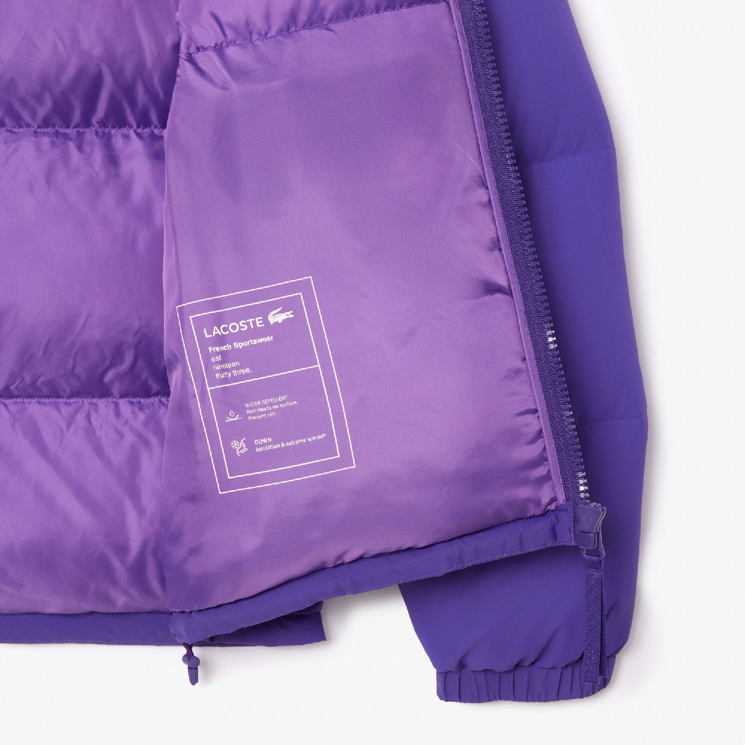 Short quilted water-repellent down jacket - Acai