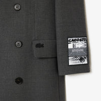 Manteau long en laine mélangée - Bitume Chiné