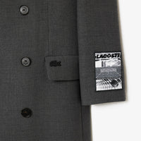 Manteau long en laine mélangée - Bitume Chiné