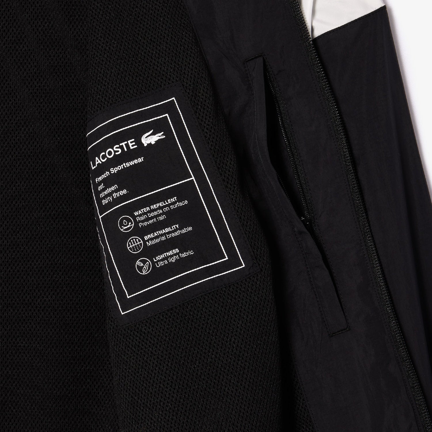 Gilet de survêtement déperlant - Noir & Croissant