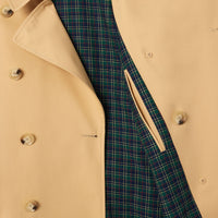 Water-repellent oversize trench coat - Croissant