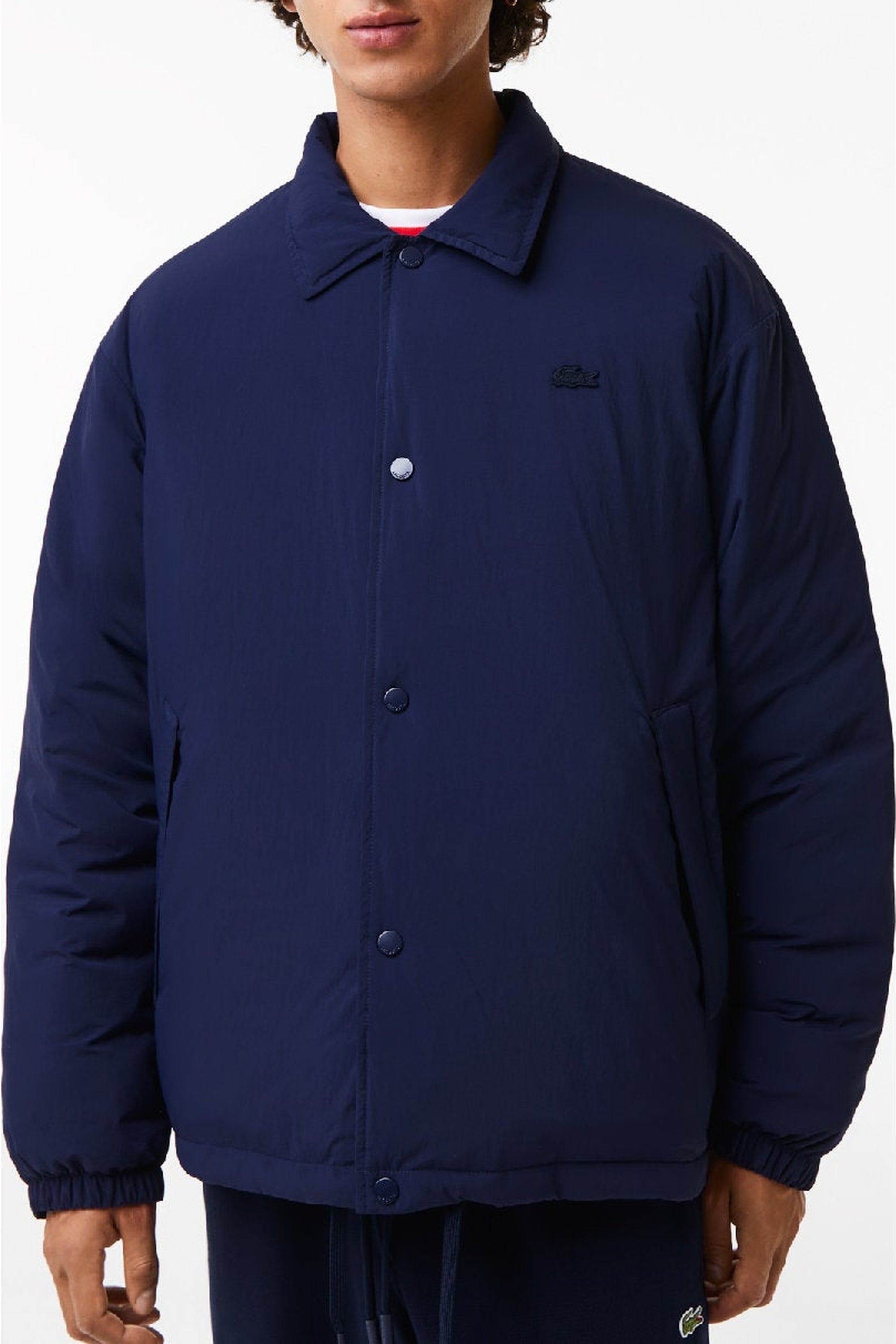 Blouson zippé avec logo - Marine