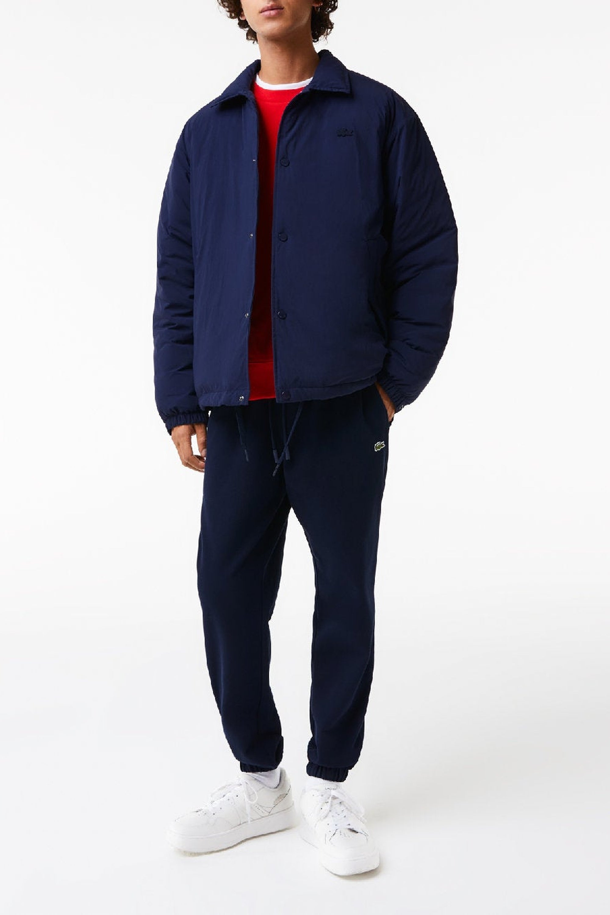 Blouson zippé avec logo - Marine