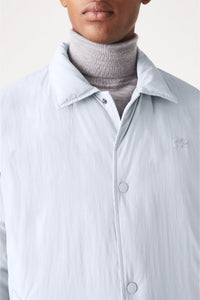 Zipped jacket with logo - Silver Chiné